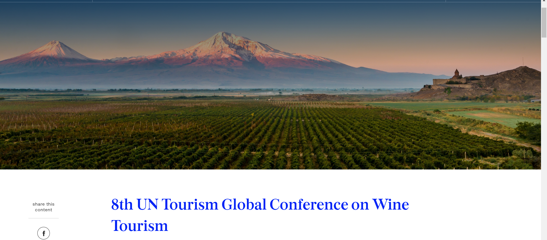 8th UN Tourism Global Conference on Wine Tourism