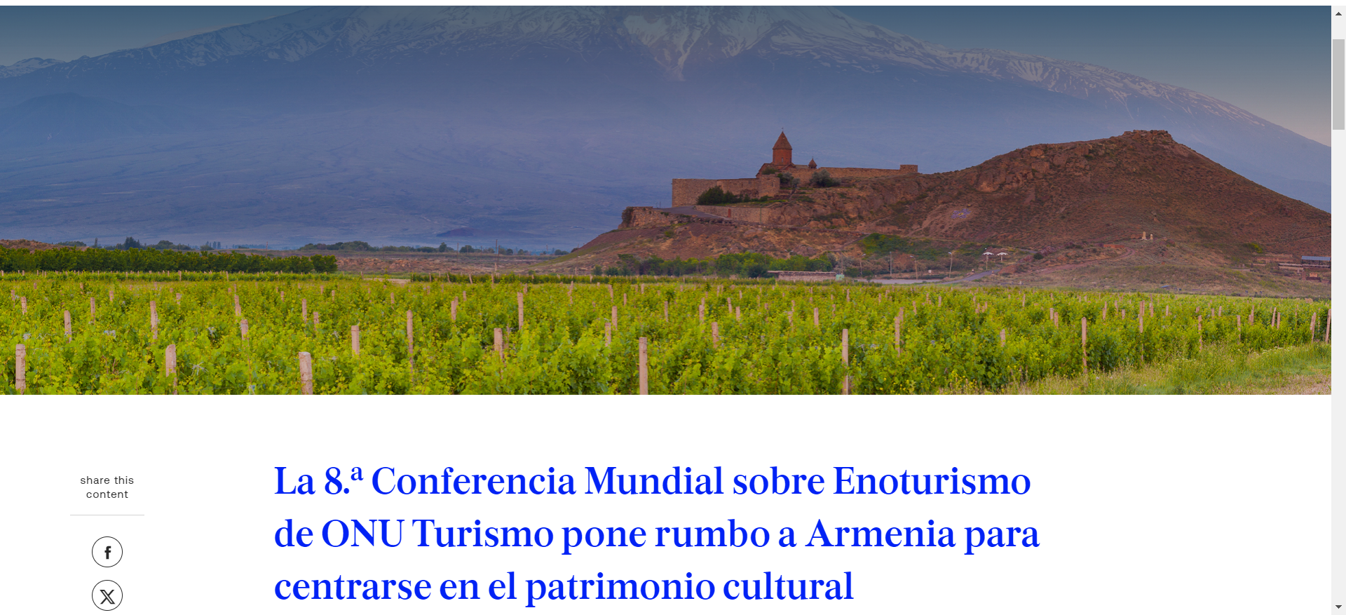 8th UN Tourism Global Conference on Wine Tourism